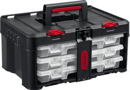 KETER STACKNROLL, 481 х 332 х 233 мм, (19″), пластиковый ящик с 3 органайзерами и 18 ячейками (38406) - 1