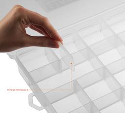 STAYER HANDY-15, 380 x 230 x 50 мм, (15"), пластиковый органайзер с 18 ячейками (38051-15) - 4