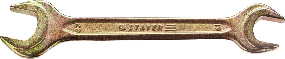 STAYER  19 x 22 мм, рожковый гаечный ключ (27038-19-22)