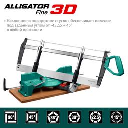 KRAFTOOL Alligator 3D, 600 мм, стусло прецизионное поворотно-наклонное (15451-600) - 4