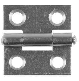 STAYER 25 x 24 х 1.0 мм, цвет белый цинк, карточная петля (37611-25-1) - 1