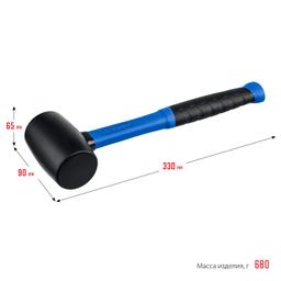ЗУБР 450 г, чёрная, резиновая киянка, Профессионал (20532-450) - 7