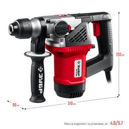 ЗУБР 28 мм, 1000 Вт, перфоратор SDS Plus (ПВ-28-1000) - 3