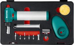 KRAFTOOL Multi torch, 30 - 150 Вт, 1300°С, набор 8 в 1: горелка, фен, пьезоподжиг, газовый паяльник (55506-H8) - 3