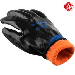 ЗУБР АРКТИКА, L-XL, акрил+нейлон, с нитриловым обливом, двухслойные, утеплённые перчатки, Профессионал (11469-XL) - 4
