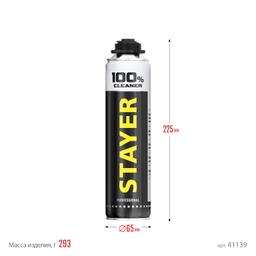 STAYER 100% Cleaner, 500 мл, очиститель монтажной пены, Professional (41139) - 1