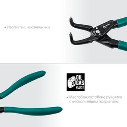 KRAFTOOL 180 мм, изогнутые губки, внутренний, съемник стопорных колец (22812-2) - 5