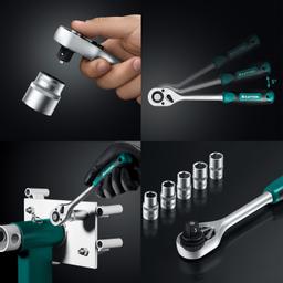 KRAFTOOL GRAND-99, 99 предм., (1/2"+1/4"), Универсальный набор инструмента (27978-H99) - 9