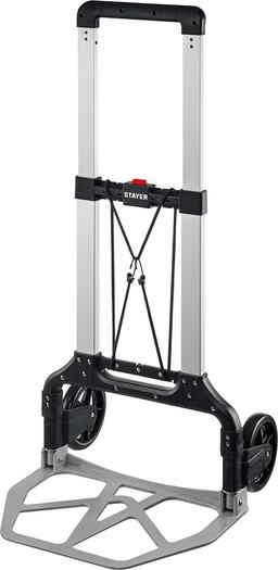 STAYER PROTruck, до 120 кг, из алюминиевого сплава, платформа 48.5 х 35 см, колеса d 16 см, вес 5 кг, складная хозяйственная тележка (38755-120) - 1