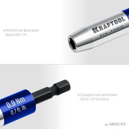KRAFTOOL FIX-TORQ 0.9 Нм динамометрический адаптер для бит (64035-0.9) - 7