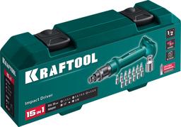 KRAFTOOL ID-15, 15 предм., ударно-поворотная отвертка (25550-Н10) - 2