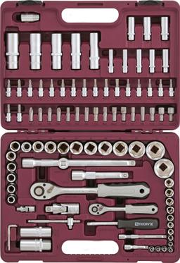 UTS0094 Набор инструмента универсальный 1/4", 1/2"DR, 94 предмета - 1