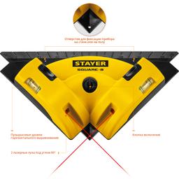 STAYER 8 м, лазерный угольник для кафеля, Professional (34928) - 3
