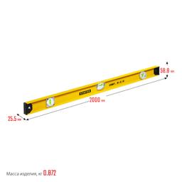 STAYER I-Bar 180?, 2000 мм, двутавровый, уровень с поворотным глазком (3470-200) - 2