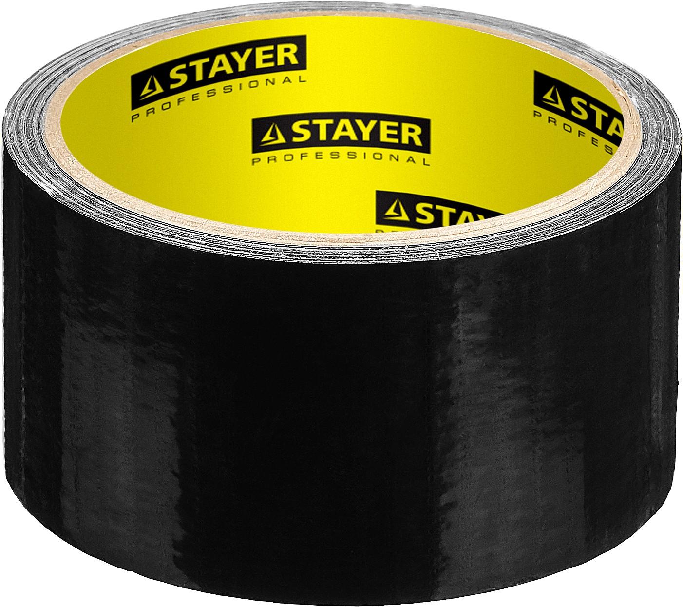 STAYER  48 мм, 10 м, черная, армированная лента, Professional (12086-50-10)