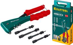 KRAFTOOL  Combo2-M6, 2 вида заклёпок, комбинированный литой заклепочник в кейсе (31180) - 1