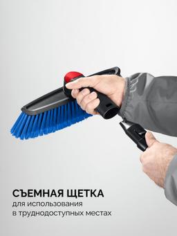 ЗУБР телескопическая щётка с поворотной головой от снега автомобильная, 860-1210 мм, Профессионал (61062) - 8
