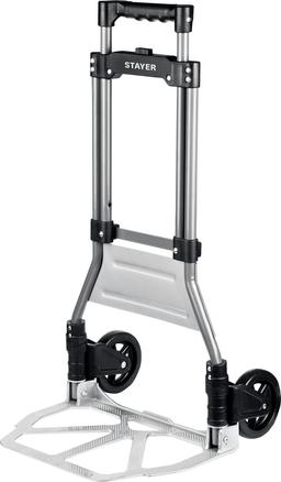 STAYER PROTruck, до 90кг, каркас из стали, платформа из алюминия, платформа 39х28см, колеса d13см, вес 4кг, складная хозяйственная тележка (38755-90) - 1