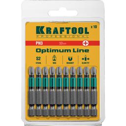 KRAFTOOL  Optimum, PH3, 50 мм, 10 шт, биты (26122-3-50-10) - 2