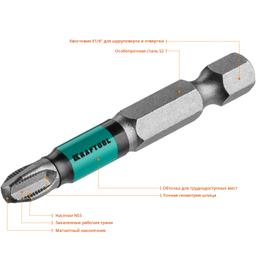 KRAFTOOL  Optimum, PH3, 50 мм, 10 шт, биты (26122-3-50-10) - 3