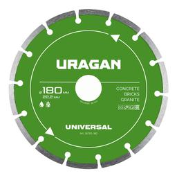 URAGAN UNIVERSAL 180 мм, диск алмазный отрезной сегментный (36705-180) - 1