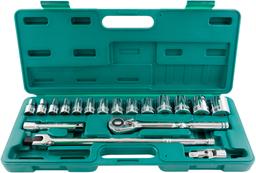 S05H4219S Набор головок торцевых дюймовых 1/2"DR, SAE 3/8"--1-1/4", 19 предметов - 1