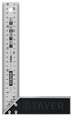 STAYER 250 мм, столярный угольник, Professional (3431-25) - 1