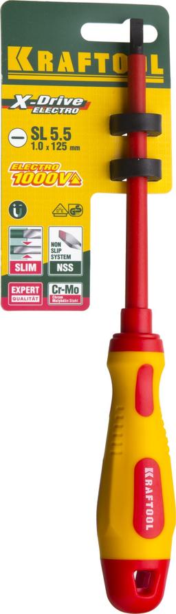 KRAFTOOL SL5.5 х 125 мм, высоковольтная отвертка (250083-5.5-125) - 2