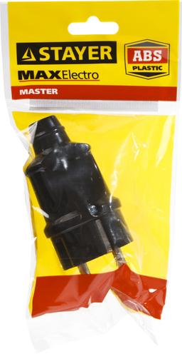 STAYER MAXElectro, черная, 16 А/220 В, 1300 Вт, прямая вилка (55160-B) - 2