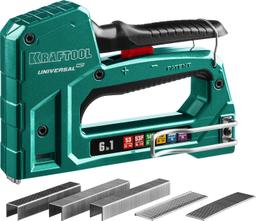 KRAFTOOL Universal-HD, 6-в-1: 53 (A/10/JT21) 23GA (6 - 14 мм)/140 (G/11/57) 20GA (8 - 14 мм)/13/53F/300/500, универсальный алюминиевый степлер (3188) - 1