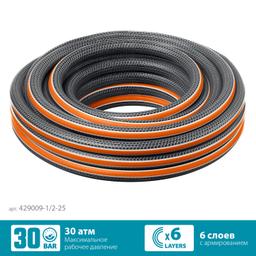 GRINDA  ULTRA 6, 1/2", 25 м, 30 атм, шестислойный, двойное армирование, поливочный шланг, PROLine (429009-1/2-25) - 1