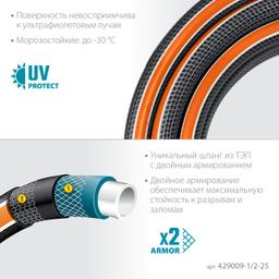 GRINDA  ULTRA 6, 1/2", 25 м, 30 атм, шестислойный, двойное армирование, поливочный шланг, PROLine (429009-1/2-25) - 4