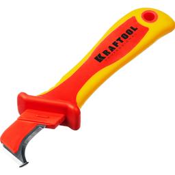 KRAFTOOL KN-7, 1000 В, изогнутый, диэлектрический нож электрика (45400) - 6