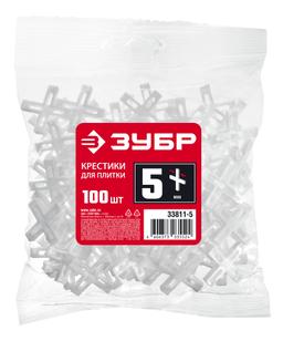 ЗУБР 5 мм, 100 шт, крестики для плитки (33811-5) - 2