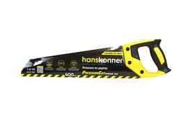 HK1060-01-4007 Ножовка по дереву, 400мм, 7-8 TPI, SK5, 3D зуб, чистый рез, Hanskonner - 1