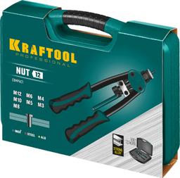 KRAFTOOL NUT-12, М3 - М12, резьбовой двуручный заклепочник в кейсе (31183) - 3
