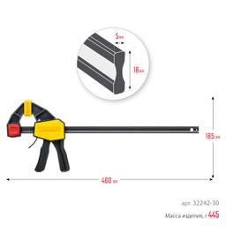 STAYER Hercules, 300/480 мм, пистолетная струбцина, Professional (32242-30) - 5