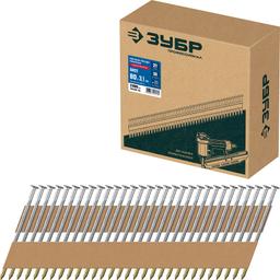 ЗУБР SN21 80 х 3.1 мм, реечные гвозди рифленые оцинкованные, 2010 шт (305396-80) - 1