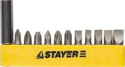 STAYER 12 шт, набор бит с адаптером (2609-H12_z01) - 1
