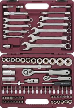 UTS0082 Набор инструмента универсальный 1/4", 1/2"DR, 82 предмета - 1