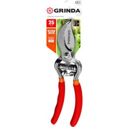 GRINDA G-5, 210 мм, высокоуглеродистая сталь, цельнокованый, эргономичные рукоятки, покрытие ПВХ, плоскостной секатор (423105) - 2