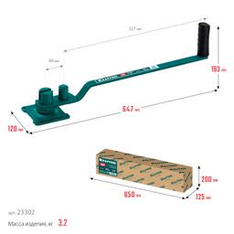 KRAFTOOL 10 E, острый гиб, на подшипнике, ручной станок для гибки арматуры (23302) - 5