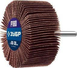 ЗУБР  d 60 x 30 мм, P180, на шпильке d 6 мм, круг шлифовальный лепестковый, Профессионал (36602-180) - 1