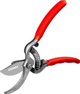 GRINDA G-1, 150 мм, цельнокованые лезвия, стальные рукоятки, покрытие ПВХ, плоскостной мини-секатор (423101) - 4