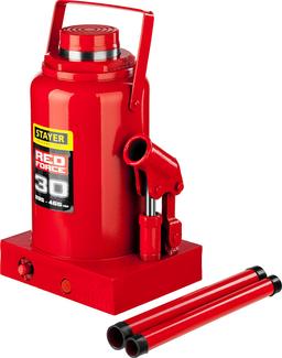 STAYER RED FORCE, 30 т, 285 - 465 мм, бутылочный гидравлический домкрат, Professional (43160-30) - 8
