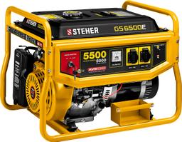 STEHER 5500 Вт, бензиновый генератор с электростартером (GS-6500E) - 1