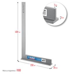 ЗУБР 400 х 230 мм, слесарный угольник, Профессионал (3465-40) - 2