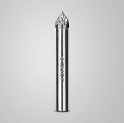 ЗУБР 6х5 мм, тип J (зенкер с вершиной 60°), хв-к 6 мм, твердосплавная борфреза, ПРОФЕССИОНАЛ (28808-6-5) - 7