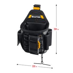 KRAFTOOL KP-13E поясная сумка с быстросъёмным креплением FastClip, 280 х 200 мм (38772) - 8