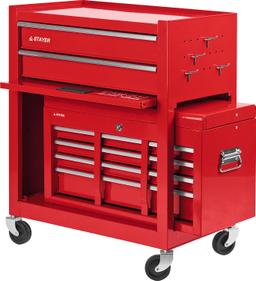STAYER  616 х 330 х 742 мм, комбо, инструментальная тележка с 2 полками + ящик с 7 полками (38909-K) - 3